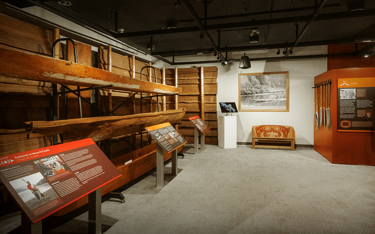 Canoes in Gallery One of the SLCC