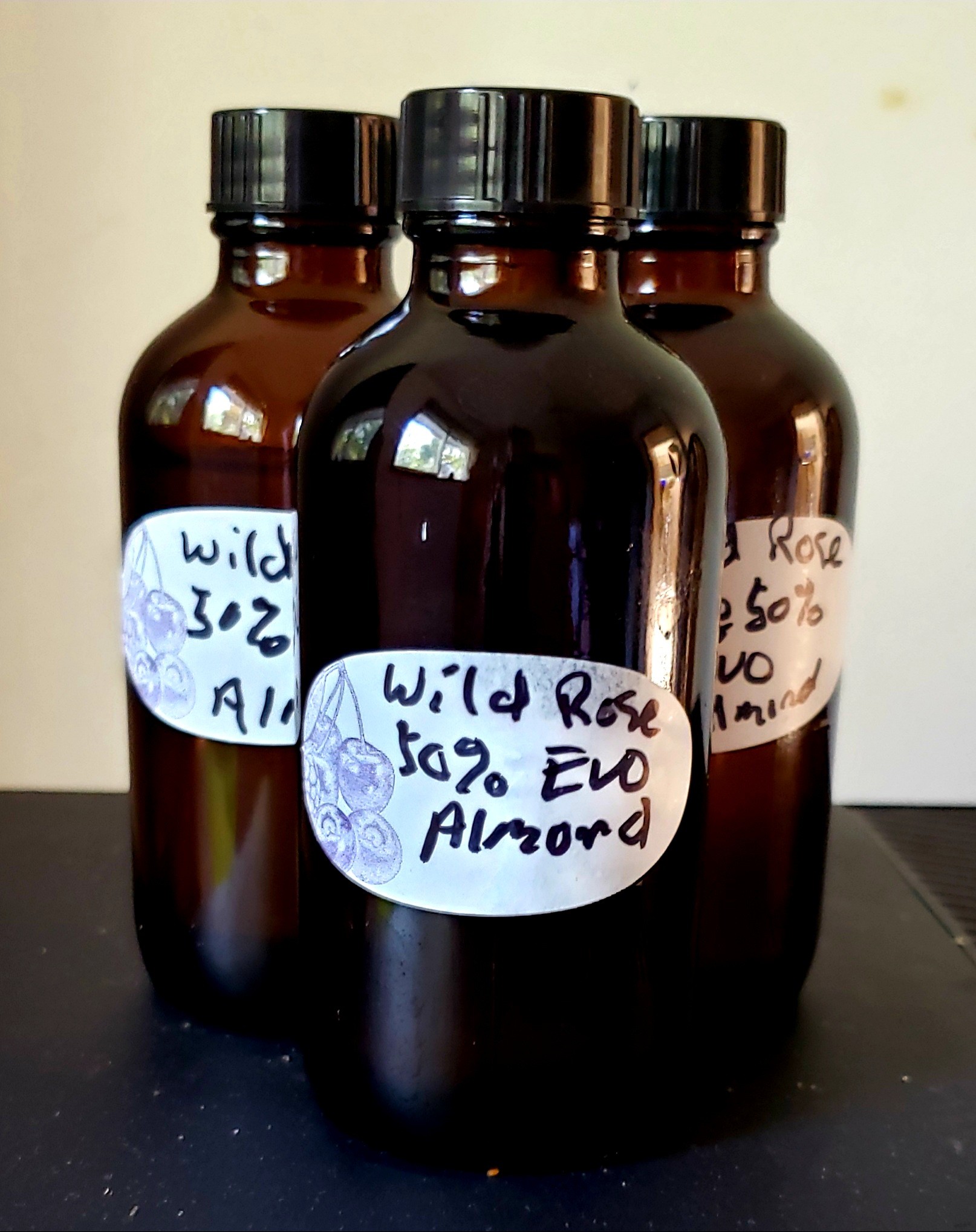 Finished Oils are stored in dark bottles so they last longer