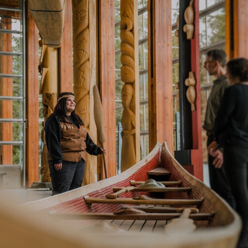 Cultural Ambassador leading a guided tour of the Museum