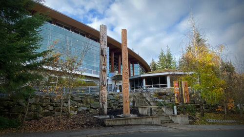 Sister Poles at the Squamish Lil'wat Cultural Centre in Whistler