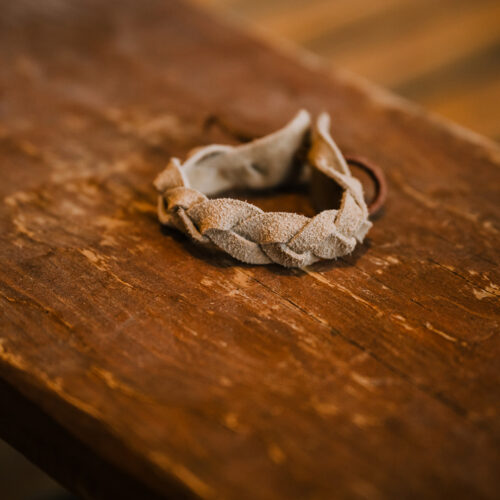 Braided Hide Cuff