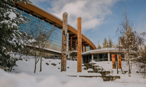 Sister Poles at the SLCC in Whistler