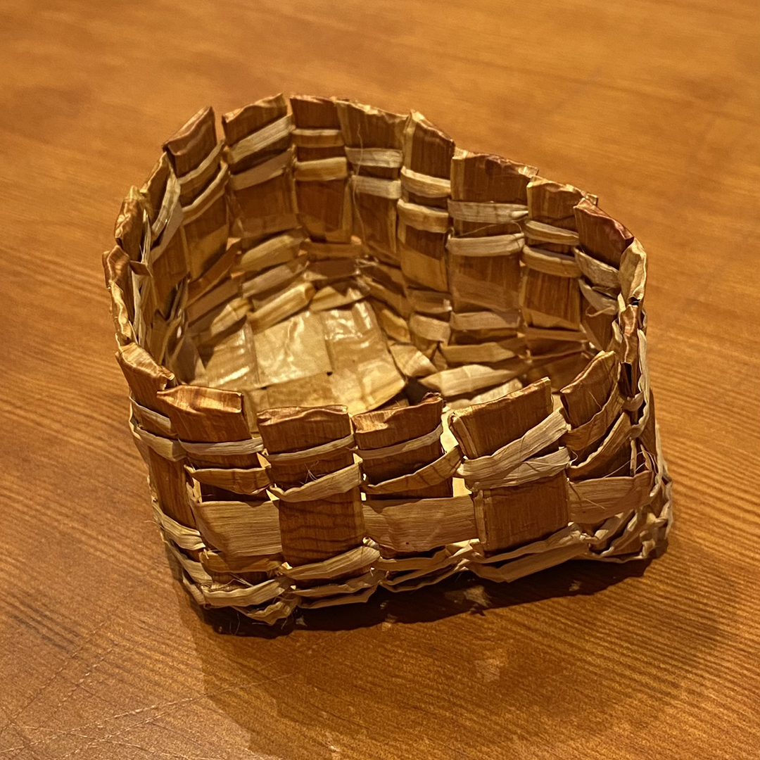 Cedar Basket by Barb Louise of the Lil'wat Nation